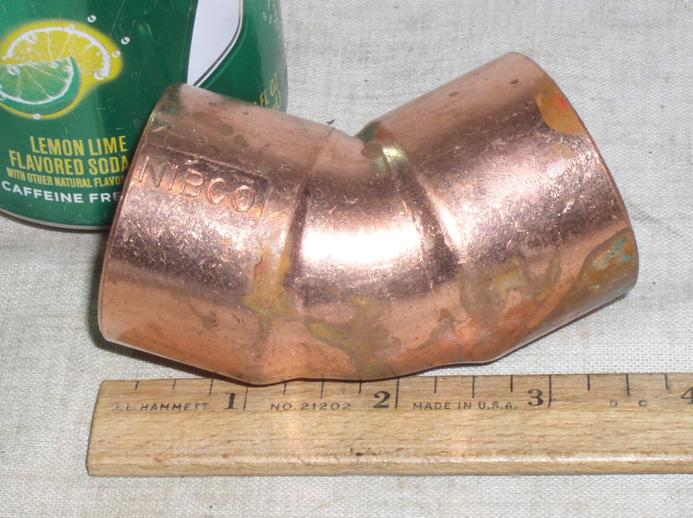 NEW NIBCO 1-1/2-INCH x 1-1/2 IN INCH COPPER 45-DEGREE SWEAT ELBOW EL ELL USA