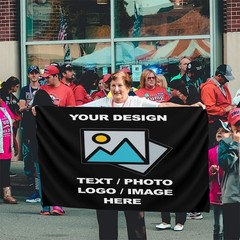 Custom Flag Personalized Flags – Print Your Own Logo Image Text USA