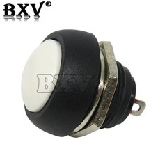 5X Black M4 12mm Waterproof Momentary ON/OFF Push Button Round SPST Switch