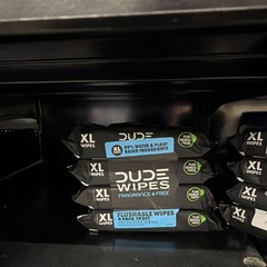 Dude Wipes XL Wipes Fragrance Free Flushable Personal Hygiene Wipes, 48 Ct
