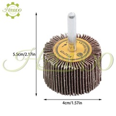 1-1/2″ × 1″ × 1/4″ Shank Mounted Flap Wheels – 120 Grit Sanding Wheel – 5 Pack