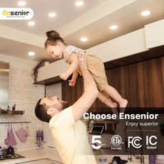 Ensenior 12 Pack 6 Inch 6 Inch, 2700k/3000k/3500k/4000k/5000k – 5cct White