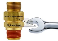 CA-6 Load Genie Brass Air Compressor 1/4″ x 3/8″ Self Unloading Check Valve New