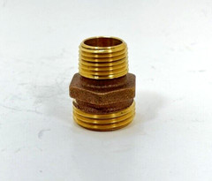 Heavy Duty Brass 1/2″ Male NPT Pipe to 3/4″ Male Garden Hose GHT Thread Adapter