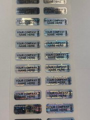 QTY 250 Small! Custom Printed Tamper Evident Security Void Hologram Labels