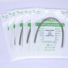 5-200×Dental Orthodontic Super Elastic Niti Round 014 Upper Arch Wire Ovoid Form