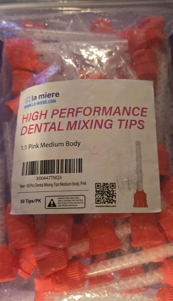 High Performance Dental Mixing Tips Medium Pink 50 ct