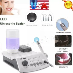 Portable Dental Ultrasonic Scaler w/ LED Handpiece Auto water For Cavitron EMS