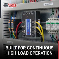 100 Amp AA 3 Phase Solid State Relay-AC to AC-70-280VAC Control 24-480VAC Load