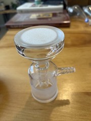 Millipore 47mm Glass Frit Base with Tubulated Cap for Vacuum Filtration 40/35 X2