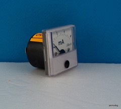 ANALOG PANEL MILI AMPER METER 0-6 mA 2.5 % MP40 BULGARIA NOS RARE