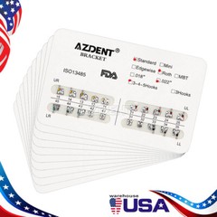 Dental Orthodontic Brackets Braces Standard Roth.022 Hooks 345 AZDENT