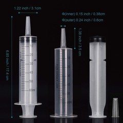 12Pack 60Ml Syringe for Liquid – Large Plastic Syringes without Needle for Jello