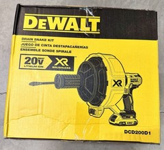 DeWalt Drain Snake Kit 20W Brushless w/ Charger and Battery