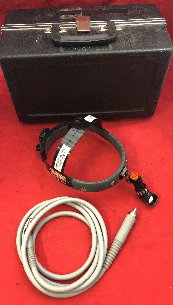 USED WORKING LUXTEC Fiberoptics Ancillary Coaxial System Fiber Optic Head Light