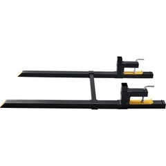 VEVOR Clamp on Pallet Forks 2000lbs Tractor Forks 60″ Adjustable Bucket Forks
