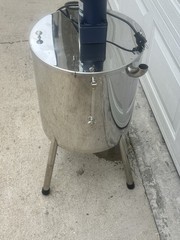 30L Heated Mixing Filling Machine Stainless Steel Wax Cream Lotion Tank Tested