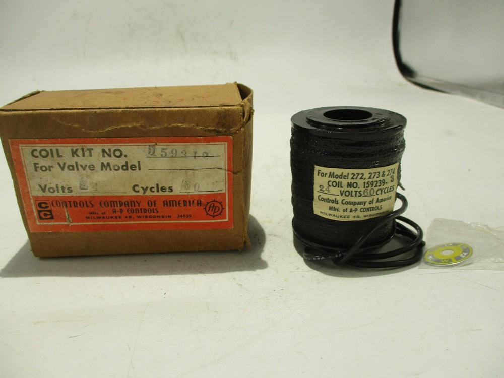 NEW CONTROLS COMPANY OF AMERICA 159312 COIL KIT FOR VALVE 272,273,274,