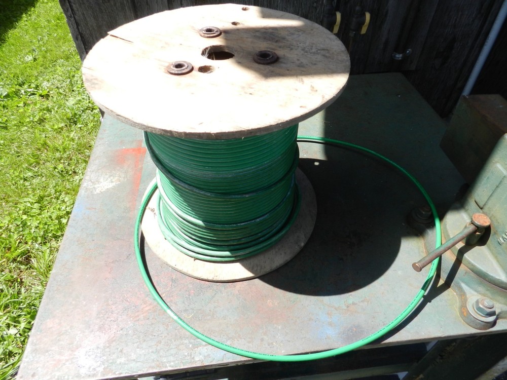 6 AWG 600 Volt Stranded Copper Building Wire Type MTW THHN THWN GREEN, Per Foot
