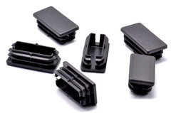 1″ x 1/2” Rectangle Tube Plugs Rectangular Tubing Cap Various Pack Sizes