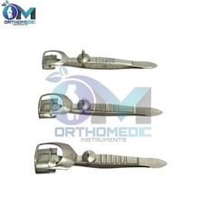 3Pcs Waddell Clamp 18mm 22mm 26mm Bilamellar Tarsal Trachomatous Trichiasis Inst