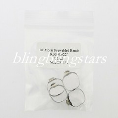 Dental Orthodontic 1st Molar Prewelded Bands 018/022 Roth/Edgewise #29-#43+ U/L