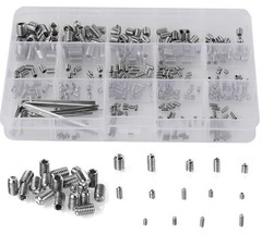 340Pcs Metric Hex Socket Head Cup Point Set Screws Assortment Kit, 304 Stainless