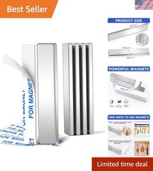 5 Pack Neodymium Magnets – Super Strong 18 lb Pull, Adhesive Backing Strips