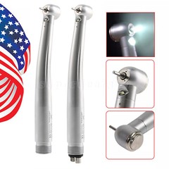 Dental Fiber Optic LED E-generator High Speed Handpiece Turbine 2/4 Hole YBM/YBB