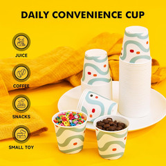 [300 Pack] Paper Cups 3 oz, Bathroom Cups 3 oz, Disposable Bathroom Paper Cups,