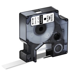 1/2″ Black on White S0720530 Ribbon Label Tape 45013 D1 For DYMO LabelPoint 100