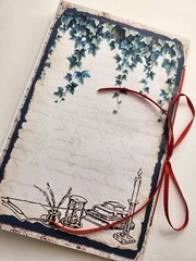 Junk Journal Booklet Blank “BOOK CLUB” Library Books HANDMADE Lg 8.5″x5.5″ 40pgs