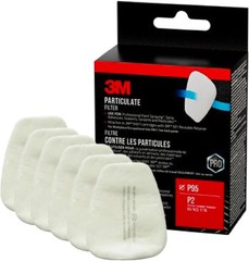 3M™ Particulate Filter 5P71, P95, 3-pairs of Filters 6 Pack, White