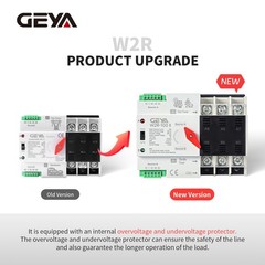 GEYA ATS PC Dual Power Automatic Power 3Pole 100A 220V Transfer Switch Grid NEW