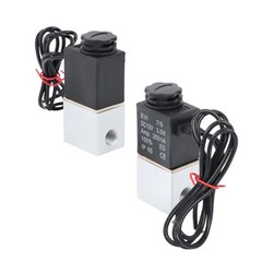 2X 1/4″ Fast Response Electric Air Water Solenoid Valve 12V DC Normally Closed