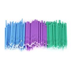 100pcs 4Sizes Dental Microbrush Disposable Applicators Tips Micro Brush Cleaning