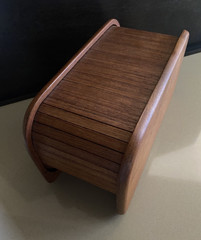 Teak Wood Roll Top Tambora Box from Thailand