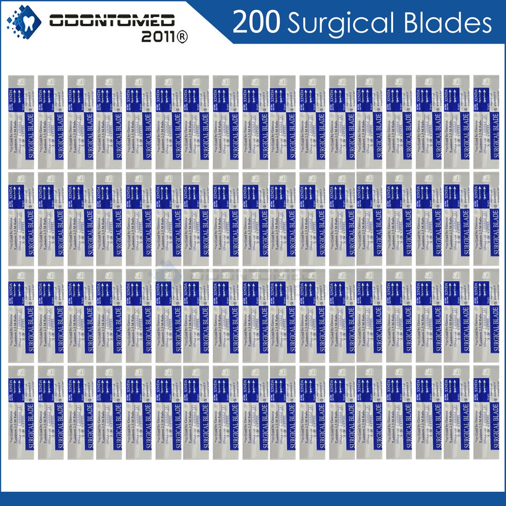2 Boxes Of 100 Scalpel Blades #22 Surgical Dental ENT Instruments