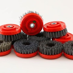 4″ Antiquing Silicon Carbide Brushes 20 PCS stone granite marble textured finish