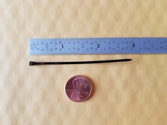 2-13/16″ 71mm Submicro Micro Mini Cable Ties Zip Ties BLACK 100ea.