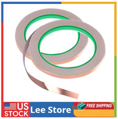 2PCS Copper Tape with Dual Side Conductive Copper Foil Tape Strong 1/4inch