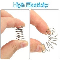 PATIKIL Compression Spring, 0.5mm Wire Dia x 4mm OD x 10mm L, 10 Pcs 304 Stai…
