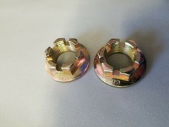 M22x1.5 Hex Flange Thin Castle Nut Class 10.9 Z&Y Arctic Cat 0423-607 New (2)