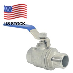 3/4″ MALE to Female Ball Valve Stainless steel 304 NPT Full Port US Stock