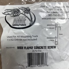AMF Wide Flange Concrete Screws (24 PER BAG)