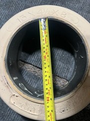 Mitco 13″ X 4-1/2″ X 8″ Super Solid Smooth Press On Cushion Forklift Tire Beige