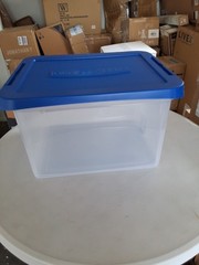 Bankers Box Heavy Duty Plastic File Box with Hanging Rails, Letter/Legal, 1 Pack