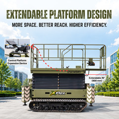 2026 BRAND NEW ELECTRIC TRACK SCISSOR LIFT XFLEX 4068ET/45 FEET WORKING HEIGHT