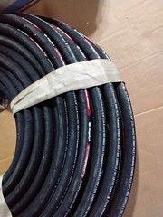 25 FT GATES 5/8″ HYDRAULIC HOSE 2 WIRE 5000 PSI ENVIROFLUID MegaSpiral R13 Flame