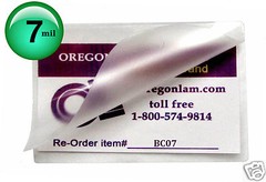 Hot Laminating Pouches 2-1/4 x 3-3/4-inch Business Card [pack of 100] 7 Mil
